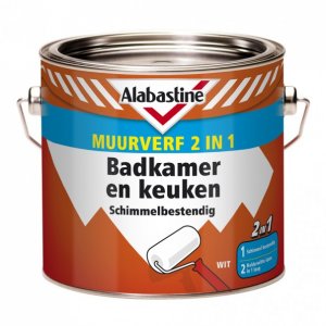 Alabastine Badkamer & Keuken muurverf 2,5 ltr.