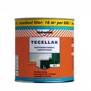 Alabastine Tegellak (1 komponent) wit 1 ltr.